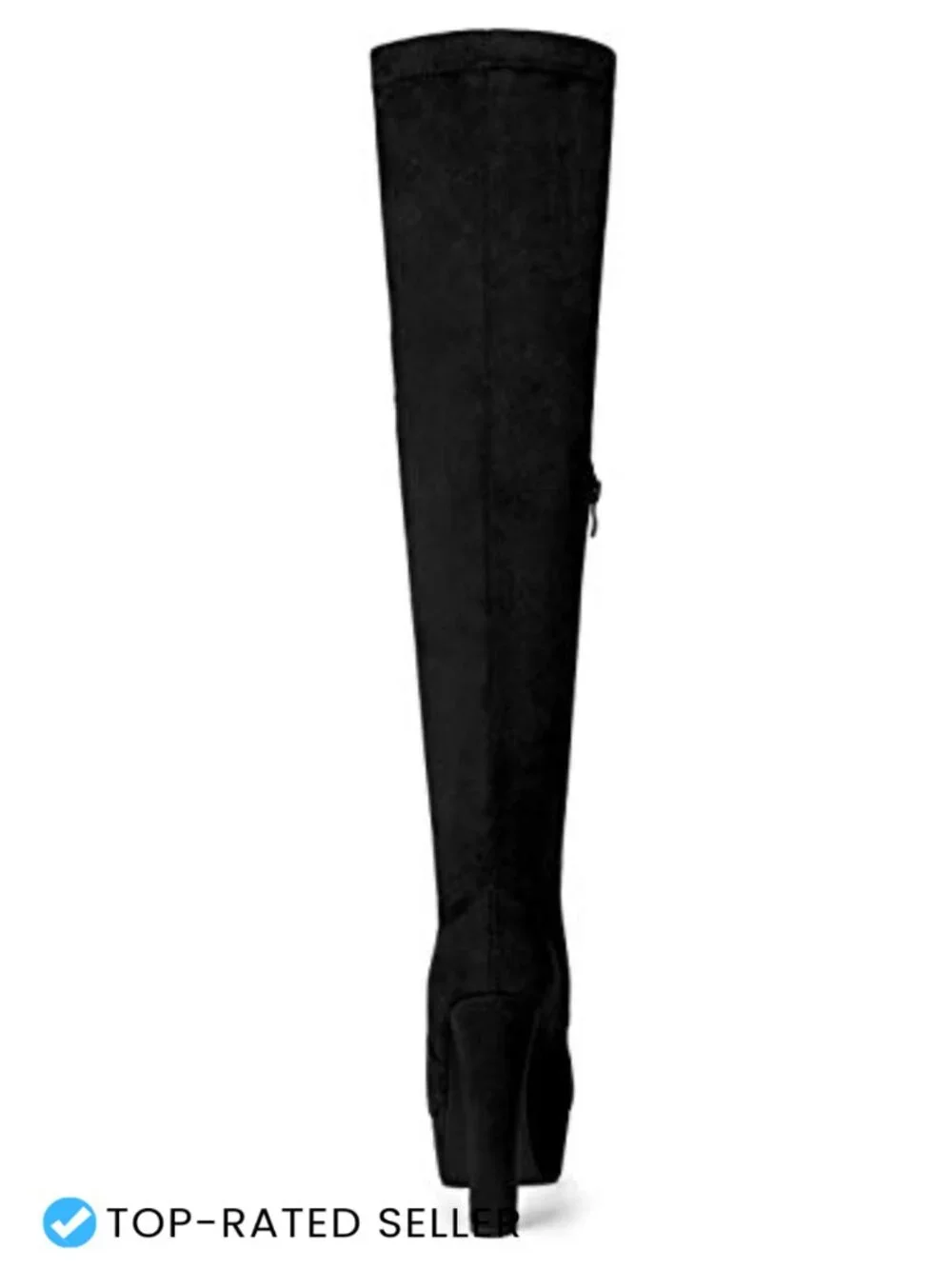 Faux Suede Over Knee High Platform Block Heel Boots Thigh High Winter
